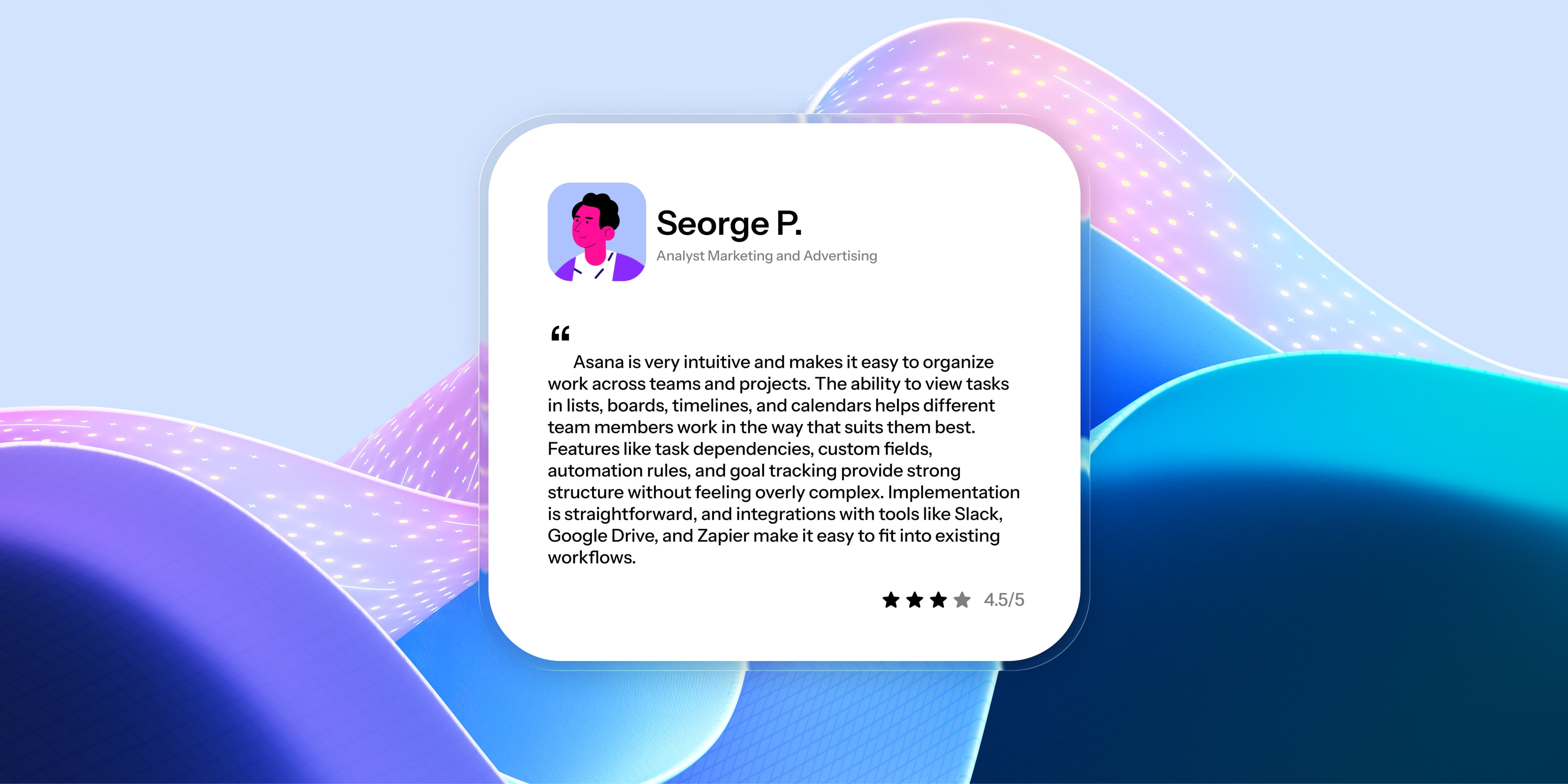 Clean Testimonial Card